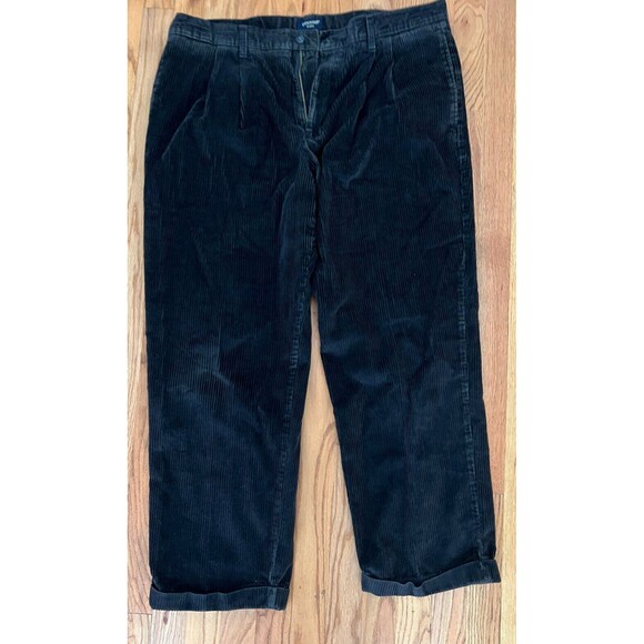 Vintage 90s Y2K Dockers Baggy Corduroy Pants Wide Wale Skater Brown 40 x 29 - Picture 1 of 6